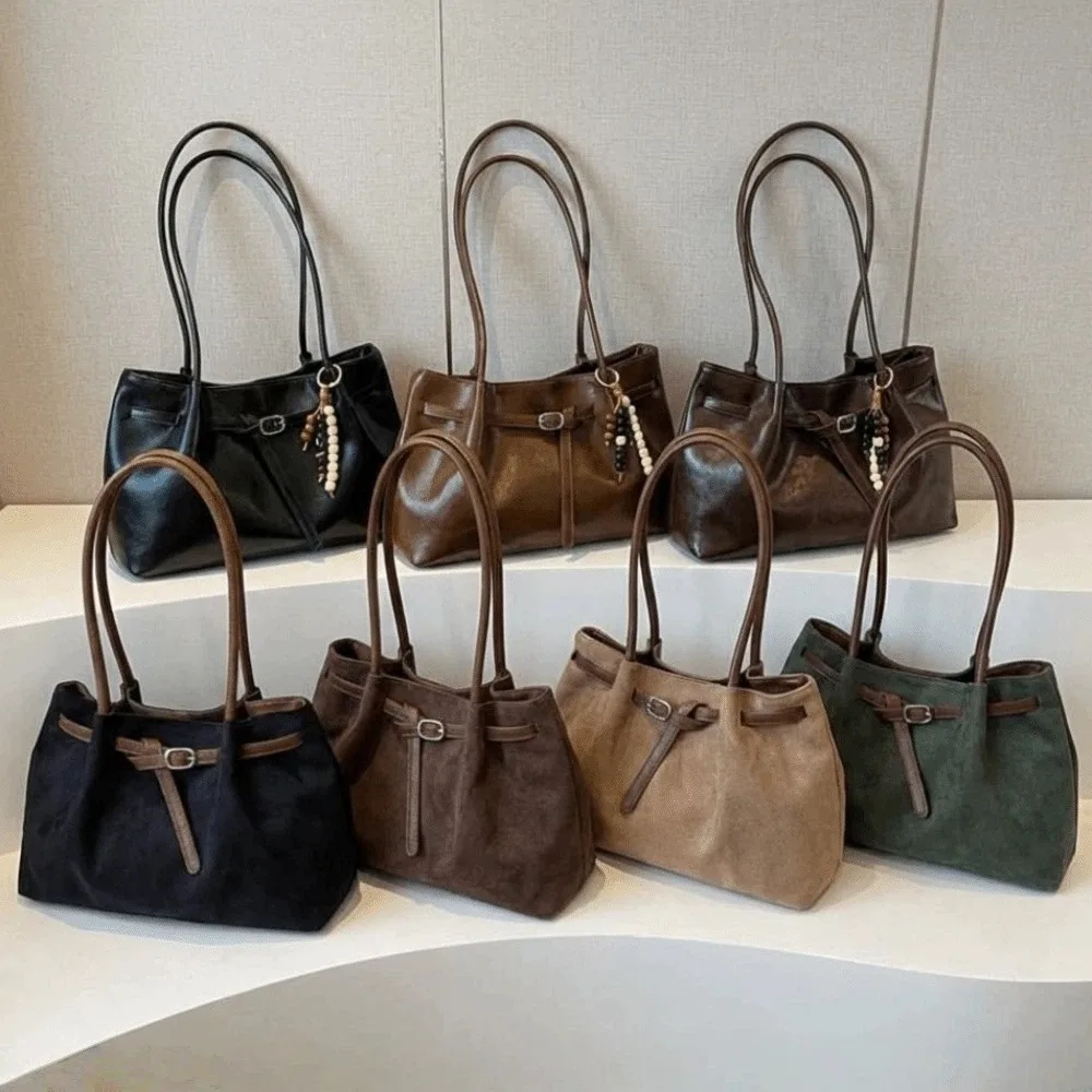 Γυναικεία Tote Τσάντα από Suede και PU Δέρμα - Image 2