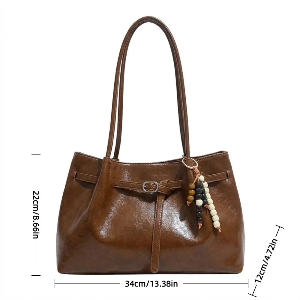 Γυναικεία Tote Τσάντα από Suede και PU Δέρμα - Image 6