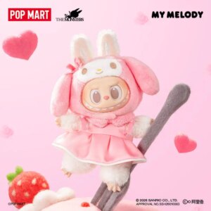 POP MART Labubu x Sanrio Family Συλλεκτική Φιγούρα Βινυλίου και Λούτρινου Υλικού Έκπληξη σε Κουτί