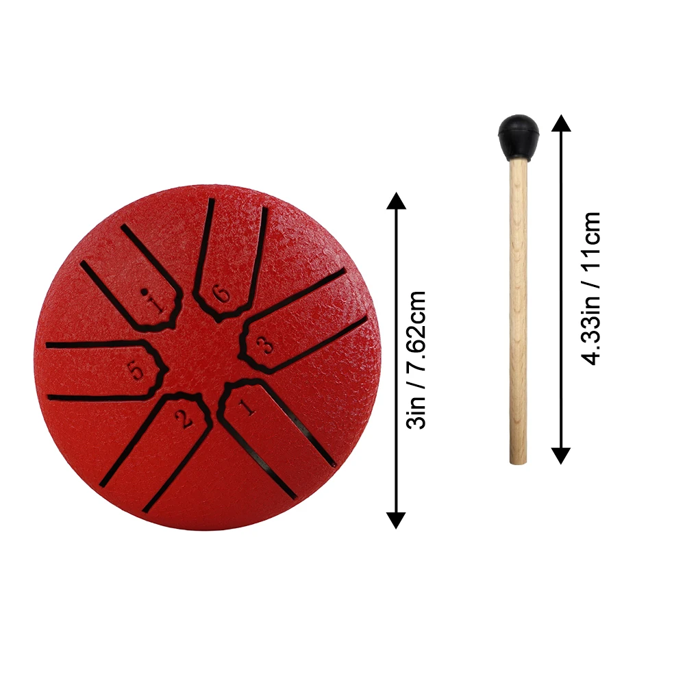 Steel Tongue Drum 3 Ιντσών με 6 Νότες - Image 5