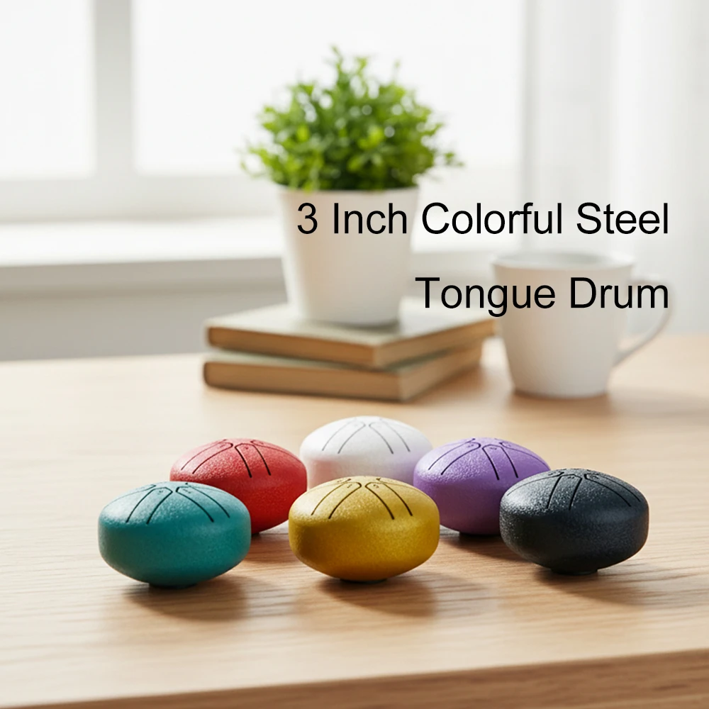 Steel Tongue Drum 3 Ιντσών με 6 Νότες