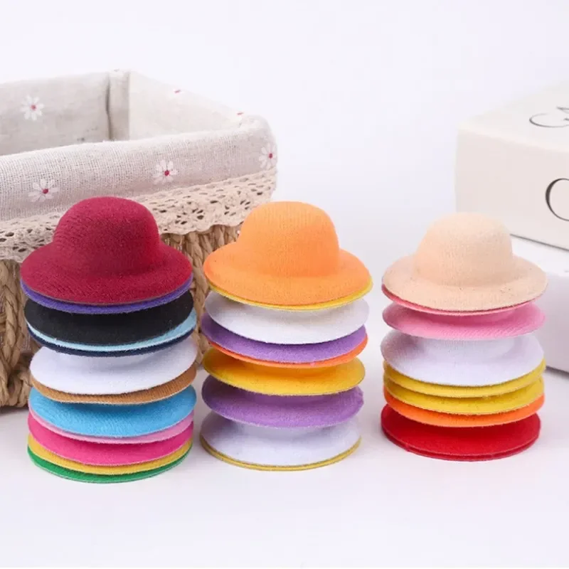 Σετ 12 Mini Τσόχινα Καπέλα για DIY Κατασκευές