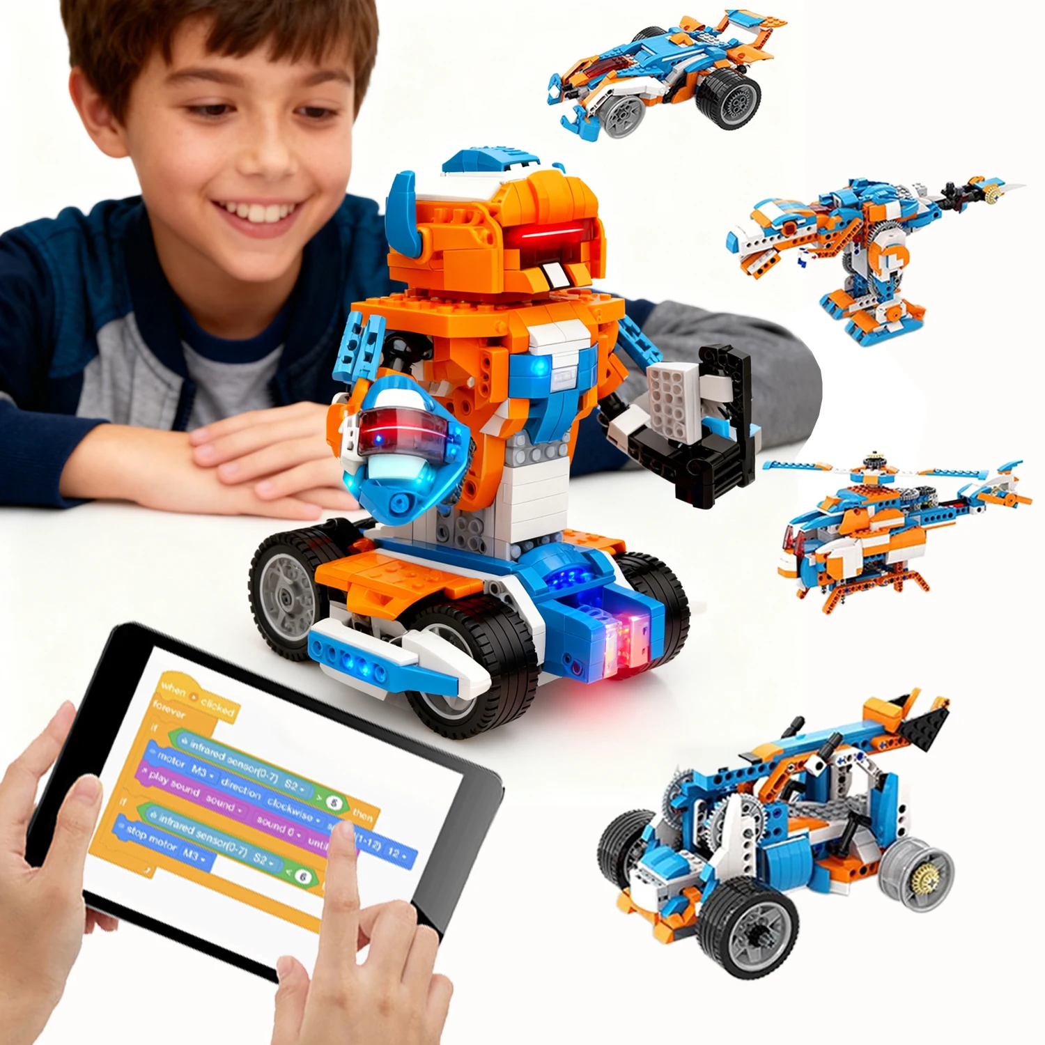 Apitor Robot Building Kit 600 Τεμαχίων 12 σε 1 STEM