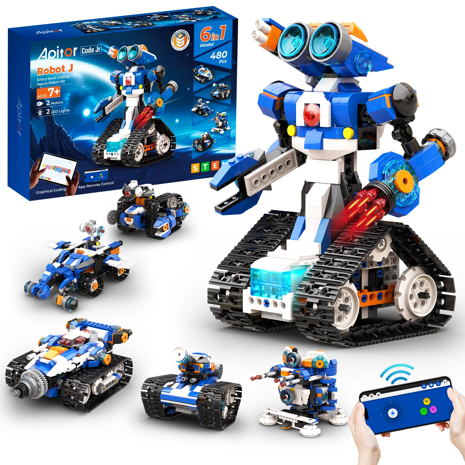 Apitor Robot Building Kit 600 Τεμαχίων 12 σε 1 STEM - Image 7