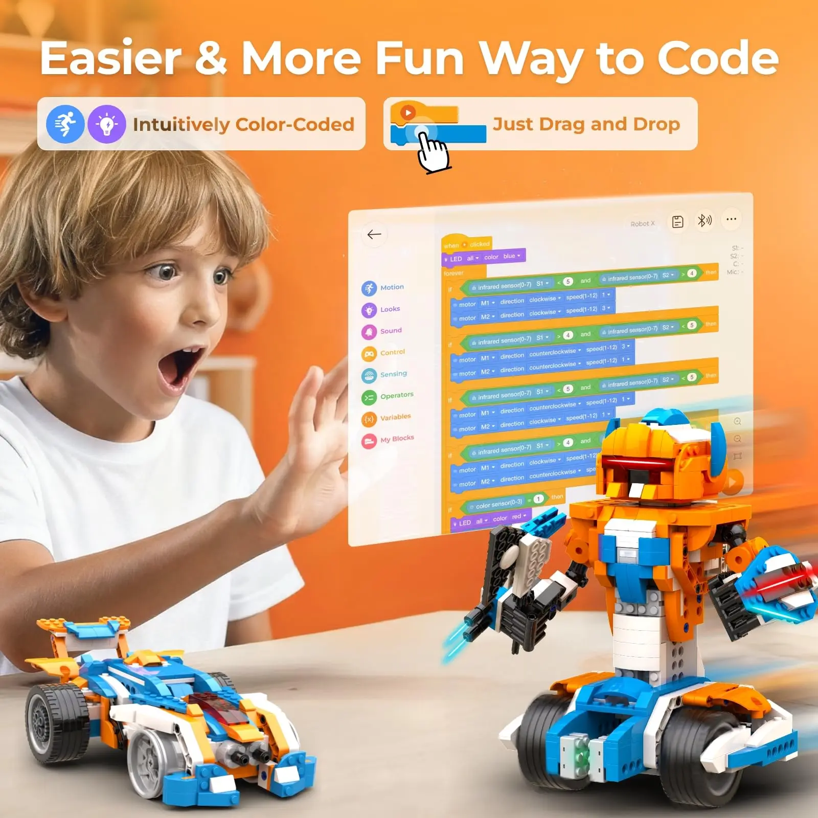 Apitor Robot Building Kit 600 Τεμαχίων 12 σε 1 STEM - Image 2