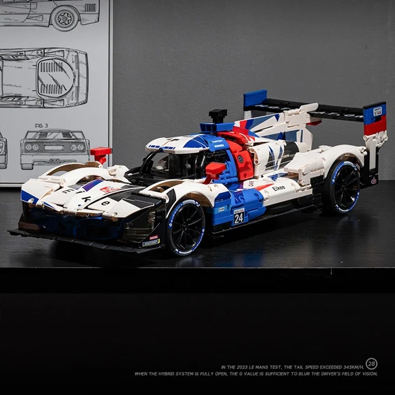 Σετ Τουβλάκια 3507 Τεμαχίων M HYBRID V8 Sports Car 1:8 - Image 2