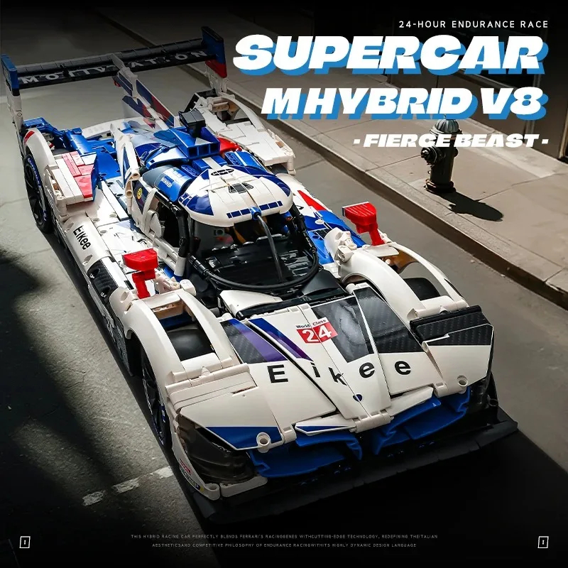 Σετ Τουβλάκια 3507 Τεμαχίων M HYBRID V8 Sports Car 1:8