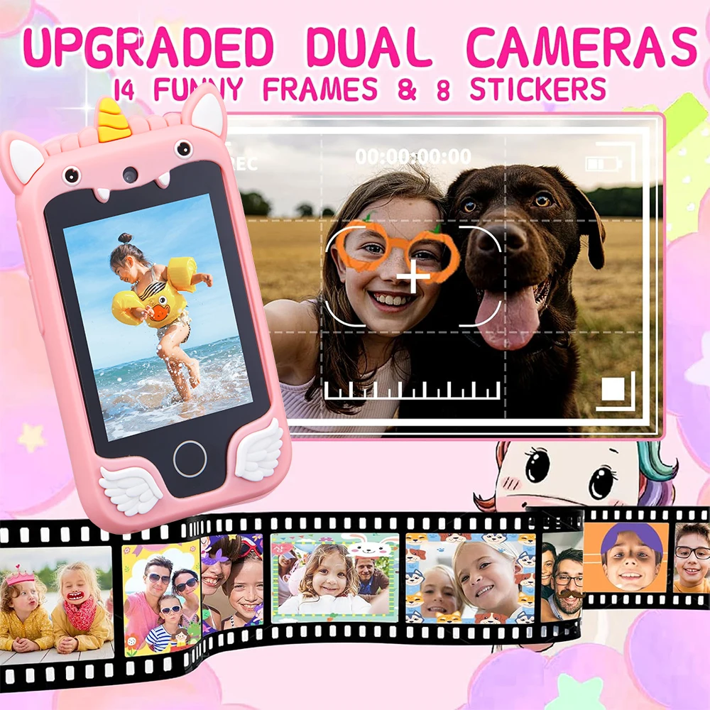 Παιδικό Smartphone Unicorn με Κάμερα και MP3 Player - Image 3
