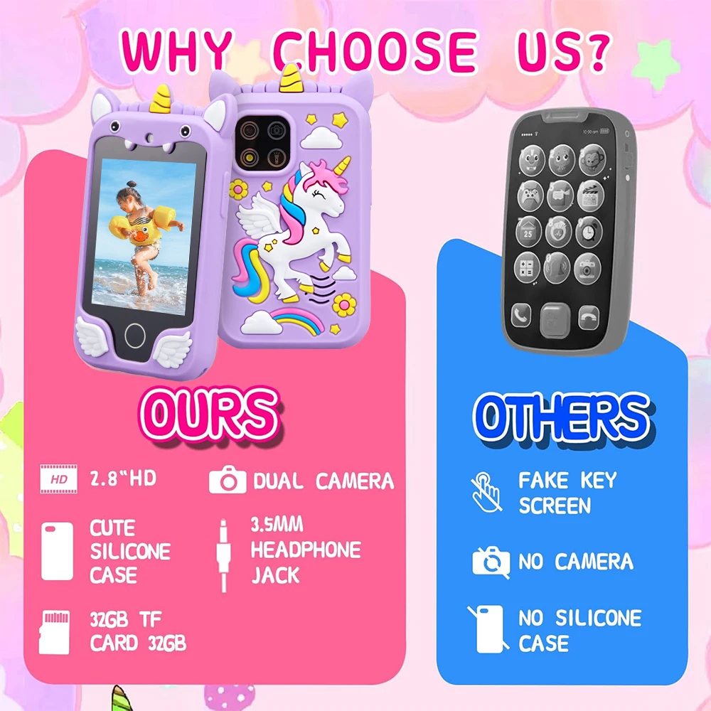 Παιδικό Smartphone Unicorn με Κάμερα και MP3 Player - Image 6