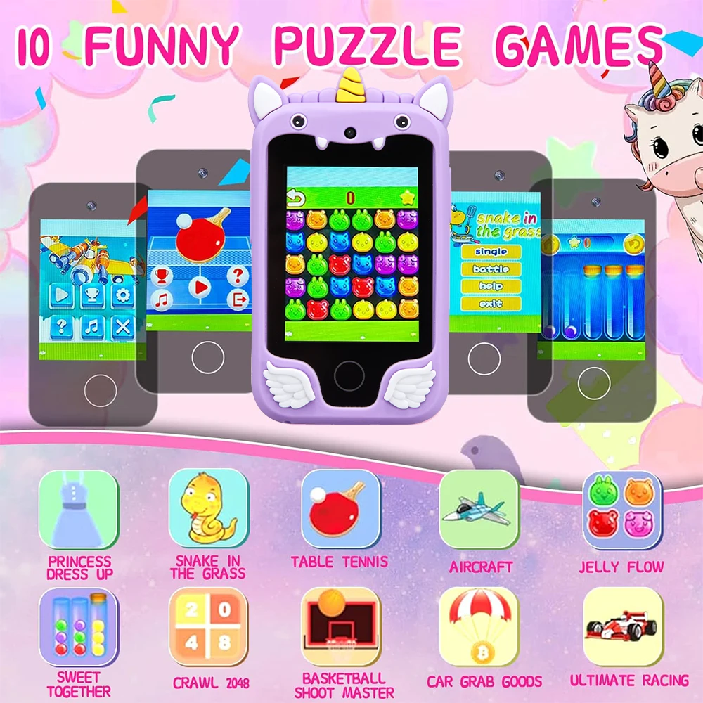 Παιδικό Smartphone Unicorn με Κάμερα και MP3 Player - Image 4