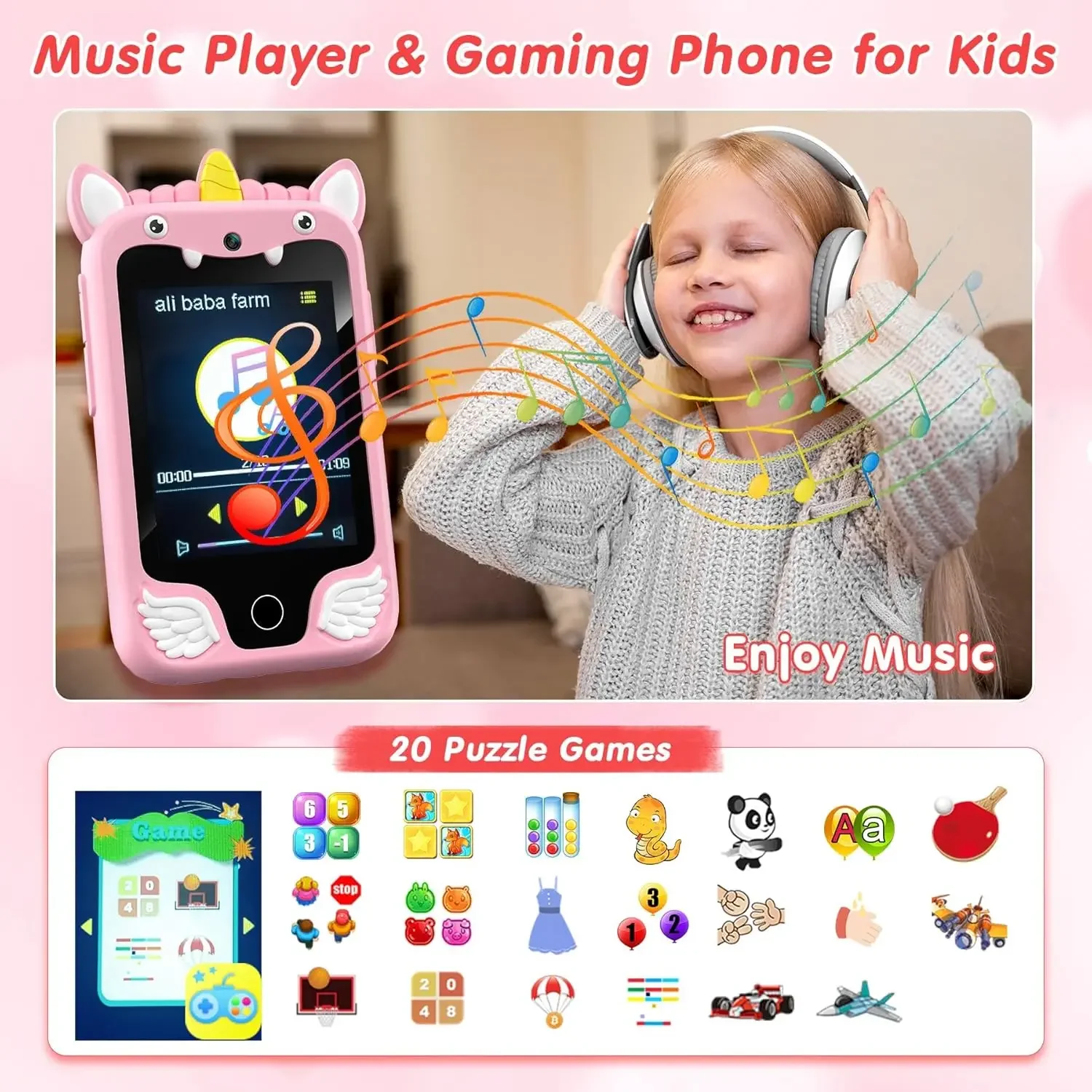 Παιδικό Smartphone Unicorn με Κάμερα και MP3 Player - Image 5