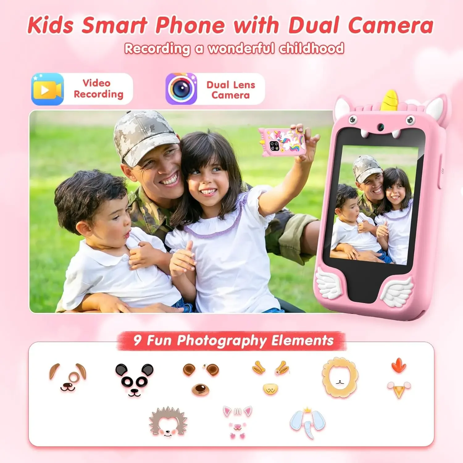 Παιδικό Smartphone Unicorn με Κάμερα και MP3 Player - Image 4