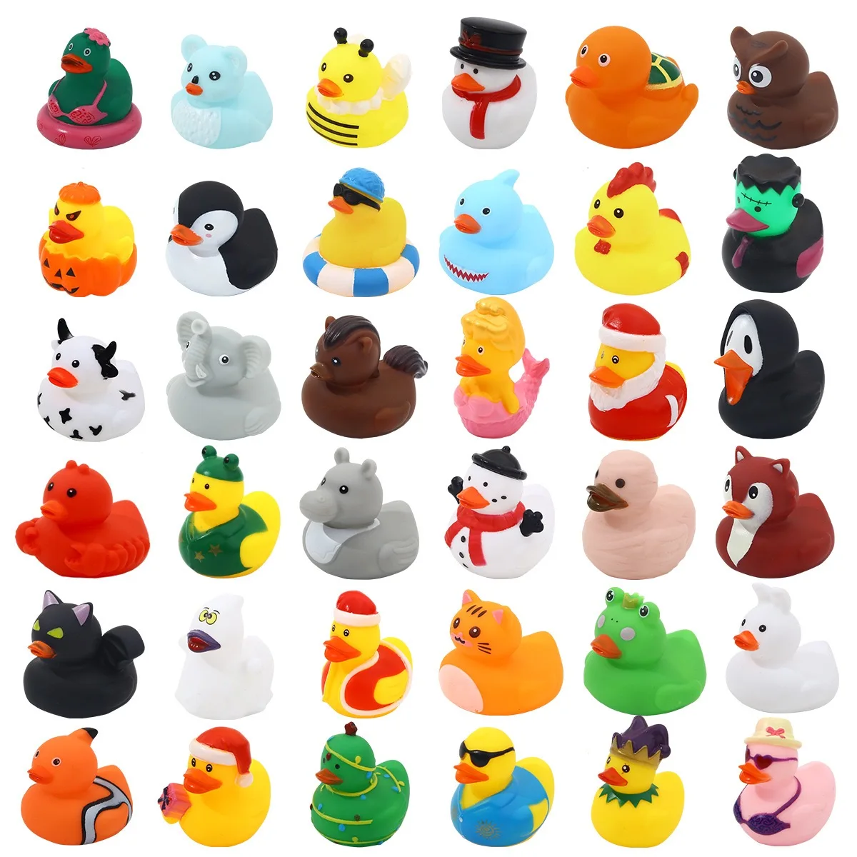 Σετ 36/72 Λαστιχένια Παπάκια Jeep Ducks